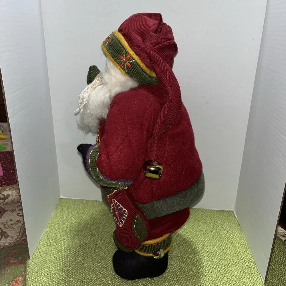 Old World Santa , Primitive, Cloth‎ Face , Standing ,19.5 
